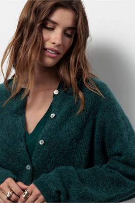 Studio Anneloes Bibi mohair cardigan | Green