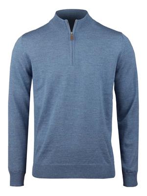 Stenströms Sweater Half Zip Blauw 4222961355
