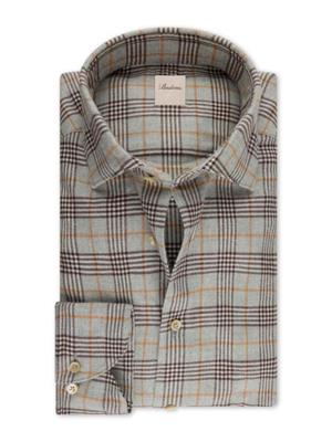 Stenströms Overhemd Geruit Grijs 6127119040