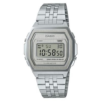Casio A1000A-7EF - Vintage horloge zilver