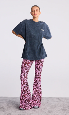 Stieglitz Chaline flared legging roze