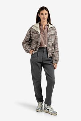 YAYA Broek 01-301219-509 | Oyster black