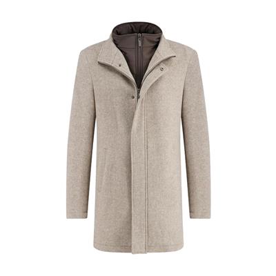 A Fish Named Fred Funnel Neck Coat 32.165.205 SAND