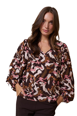 Studio Anneloes Kylie marker crepe top 13313 9997 Multi Color