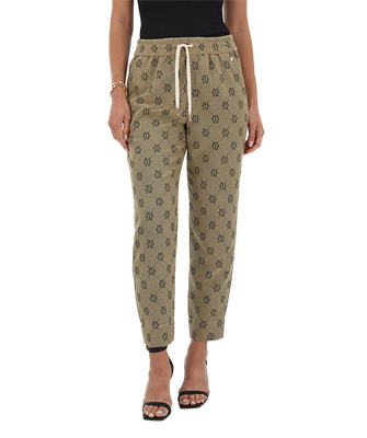 JOSH V Briary tapered broek met logoprint JV-2507-0602 Beige - Black