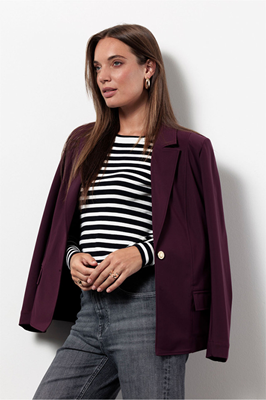 Studio Anneloes Mari bonded blazer 13352 Blackberry