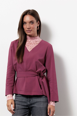 Studio Anneloes Vesper twill top 13361 Vintage Berry