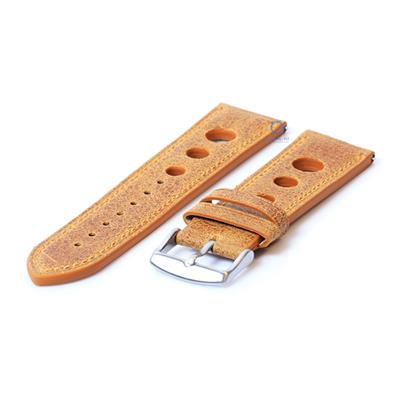Horlogeband 22mm triple hole lichtbruin