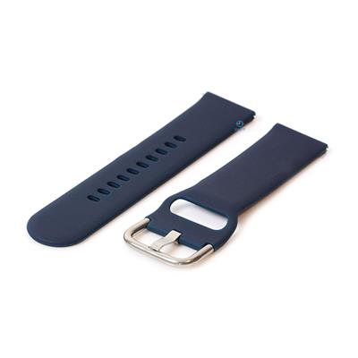 Horlogeband 20mm siliconen donkerblauw