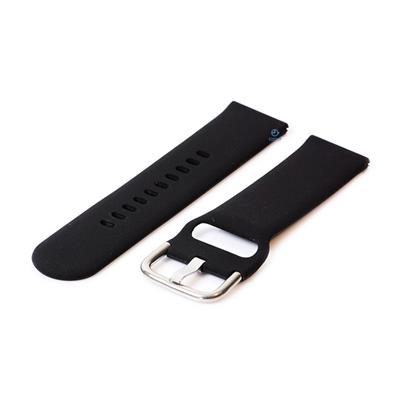 Horlogeband 22mm siliconen zwart