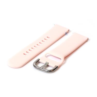 Horlogeband 22mm siliconen pastel roze