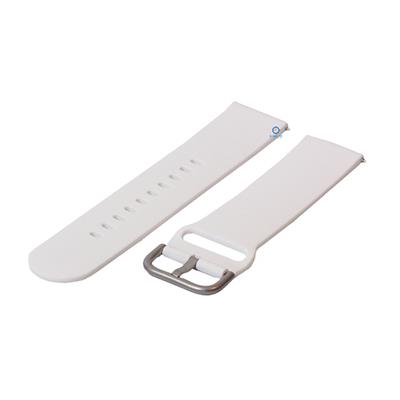 Horlogeband 22mm siliconen wit