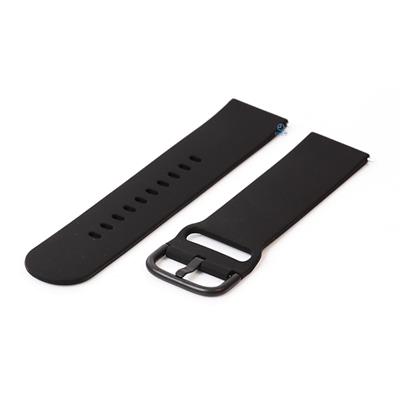 Horlogeband 22mm siliconen zwart