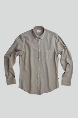 NN07 Overhemd Levon Lichtgrijs