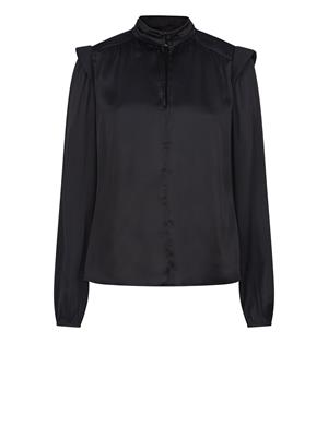 Dante 6 Amari Detail Shoulder Blouse Zwart