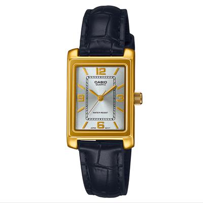 Casio LTP-1234PGL-7A2EF - klassiek rechthoek horloge