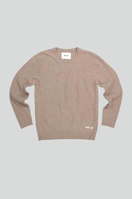 NN07 Wollen Crewneck Pullover Bruin Nigel 6585