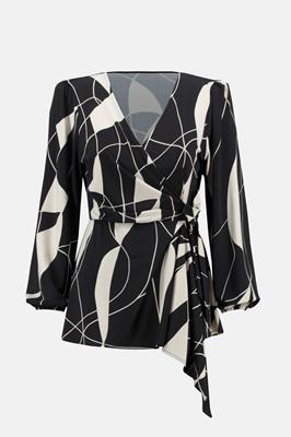 Joseph Ribkoff Blouse Zwart Dessin 233033