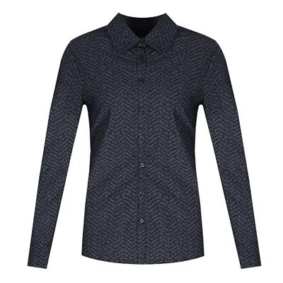 G-Maxx Amalia Blouse 21wfzg13 Zwart Donkergrijs