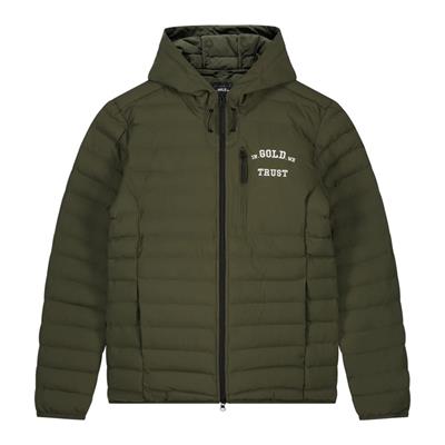In Gold We Trust K1 Hooded Jack Gewatteerd Groen