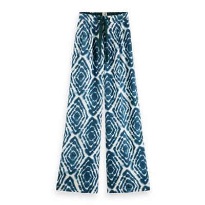Scotch Soda Dames Elini Wide Leg Pant 173168.6371 Blauw