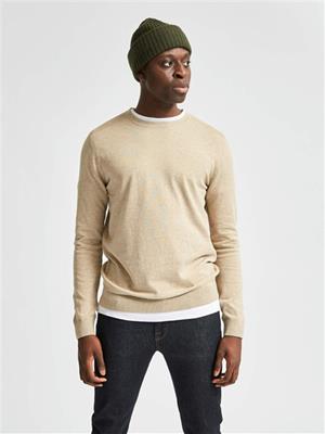 Selected Pima Cotton Trui 16074682 Ecru