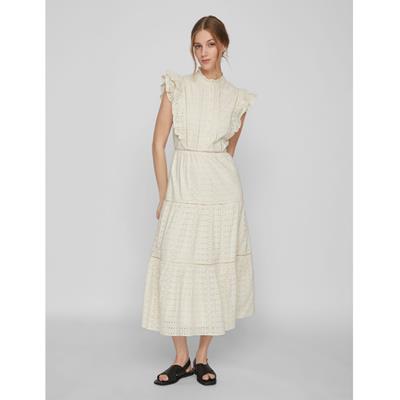 Vila-Rouge Prachtige Detail Jurk 14085992 Beige