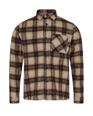 Mos Mosh Check Shirt Bruin 504240