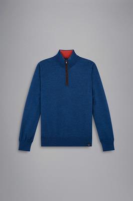 Paul & Shark Zipped Pullover Blauw 12311115