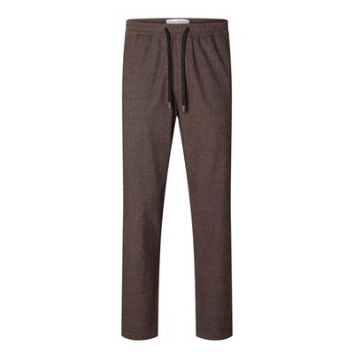 Selected Tapered Lounge Broek 16090956 Rood-Bruin