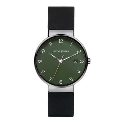 Jacob Jensen Timeless Nordic Classic 184 - Titanium horloge met saffierglas