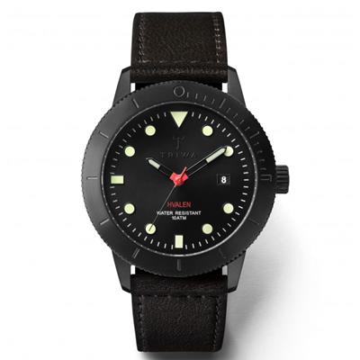 Triwa horloge Midnight Hvalen Black Sewn Classic