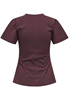 Onlmarie life s/s ruching top jrs noos Decadent chocolate