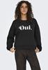 Onlbest l/s print crew neck swt Black Oui