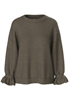 Pcjimma ls o-neck cuff knit pwp bc Morel