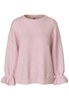 Pcjimma ls o-neck cuff knit pwp bc Pink-a-boo