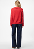 Pcjuliana ls o-neck knit noos bc Goji berry