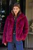 Fur jacket Allure Pomme red