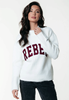 Colourful rebel rebel crewneck knitted sweater Off white