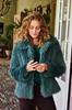 Fur jacket Allure Bottle green