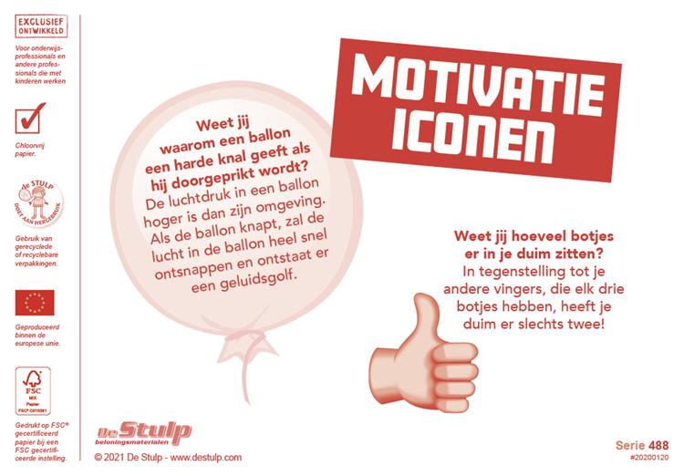 Klein Pak Beloningsstickers Motivatie Iconen