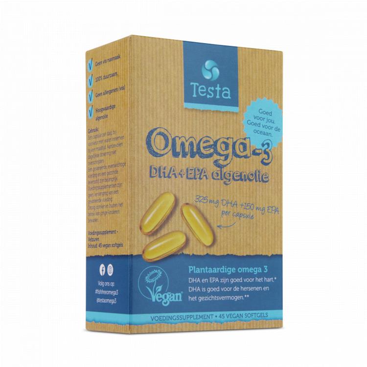 Overig Testa Omega Algenolie Mg Dha Mg Epa Vegan