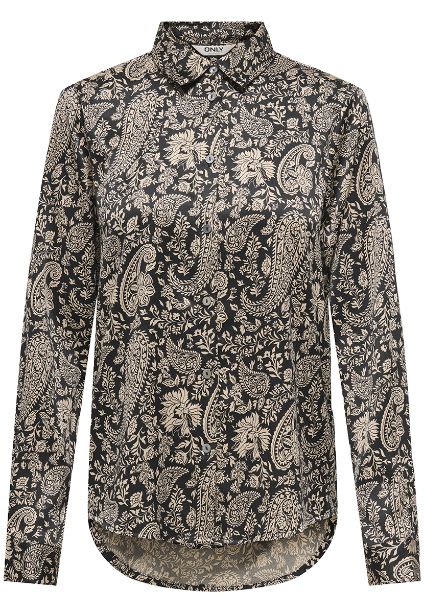 Onljane life l/s shirt wvn Black whisper paisley