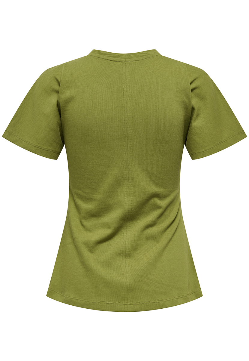 Onlmarie life s/s ruching top jrs noos Peat moss