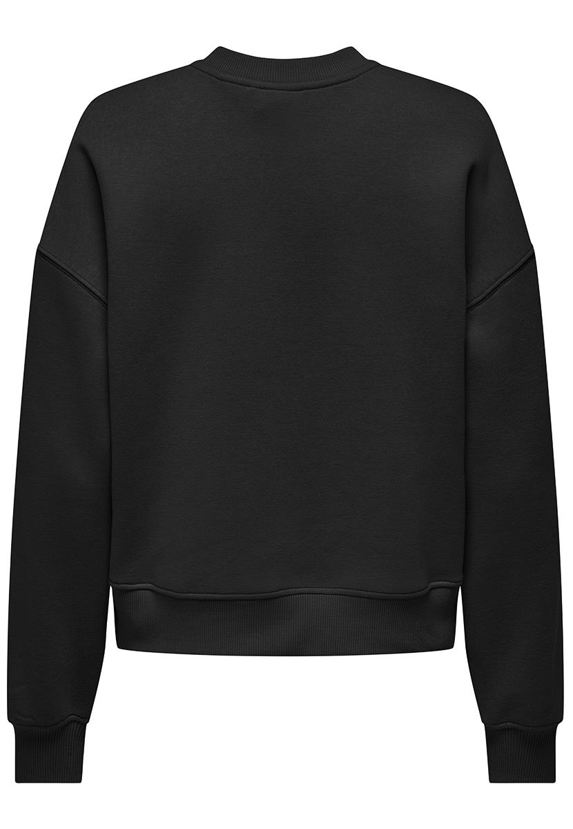 Onlbest l/s print crew neck swt Black Oui