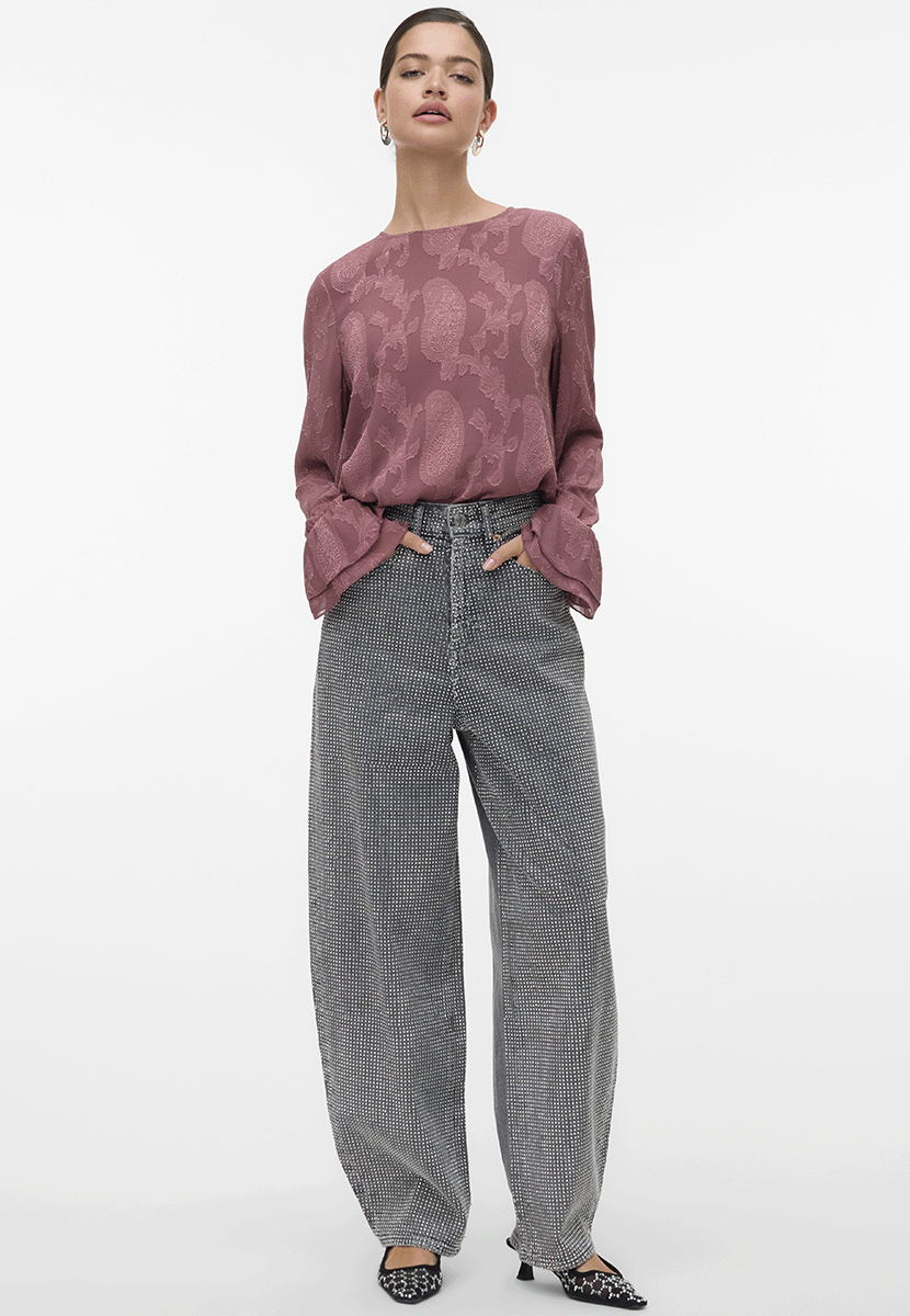 Vmmishi ls top wvn Rose brown