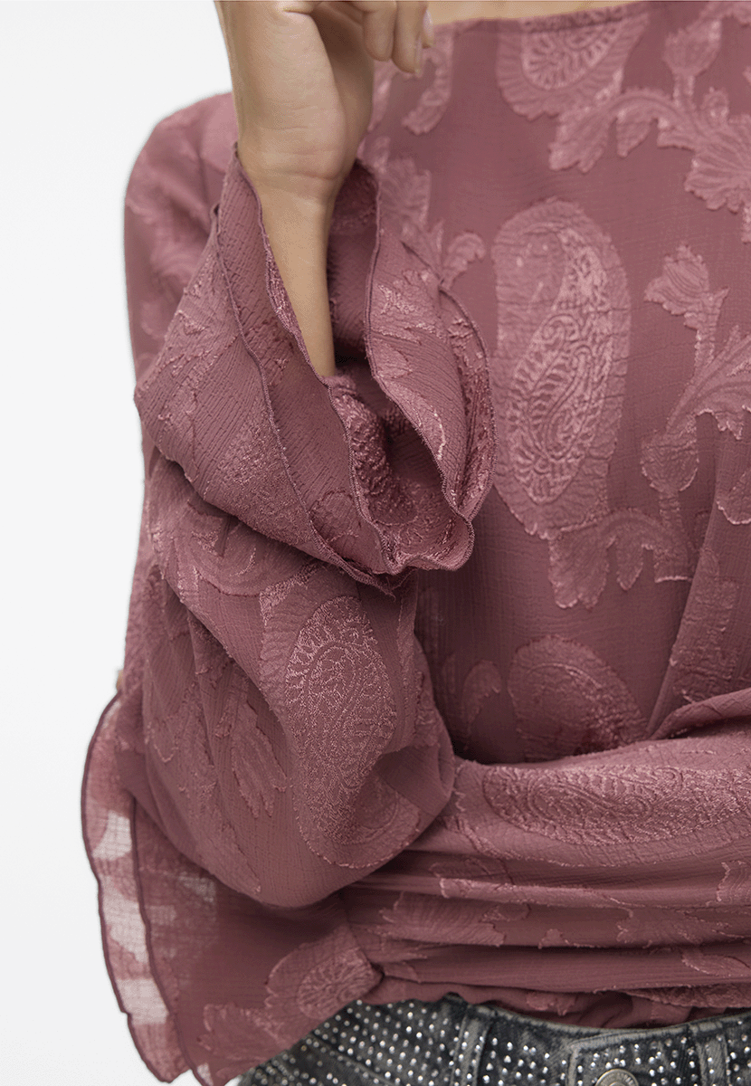 Vmmishi ls top wvn Rose brown