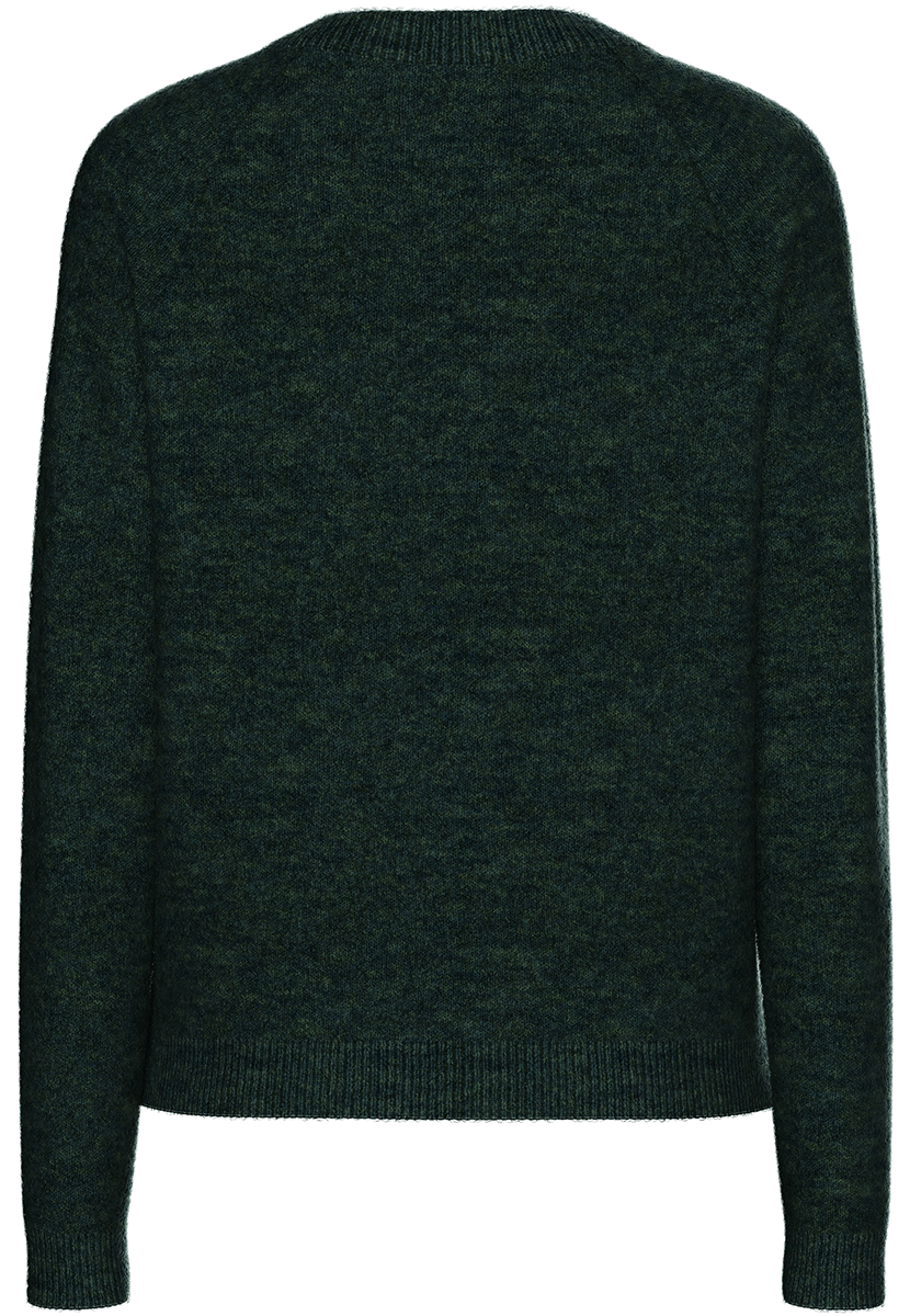 Pcjuliana ls o-neck knit noos bc Darkest spruce