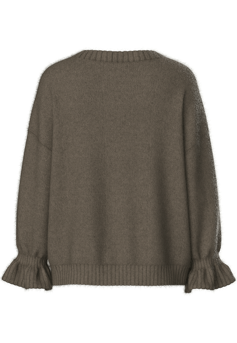 Pcjimma ls o-neck cuff knit pwp bc Morel