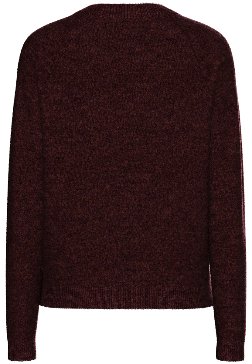 Pcjuliana ls o-neck knit noos bc Tawny port